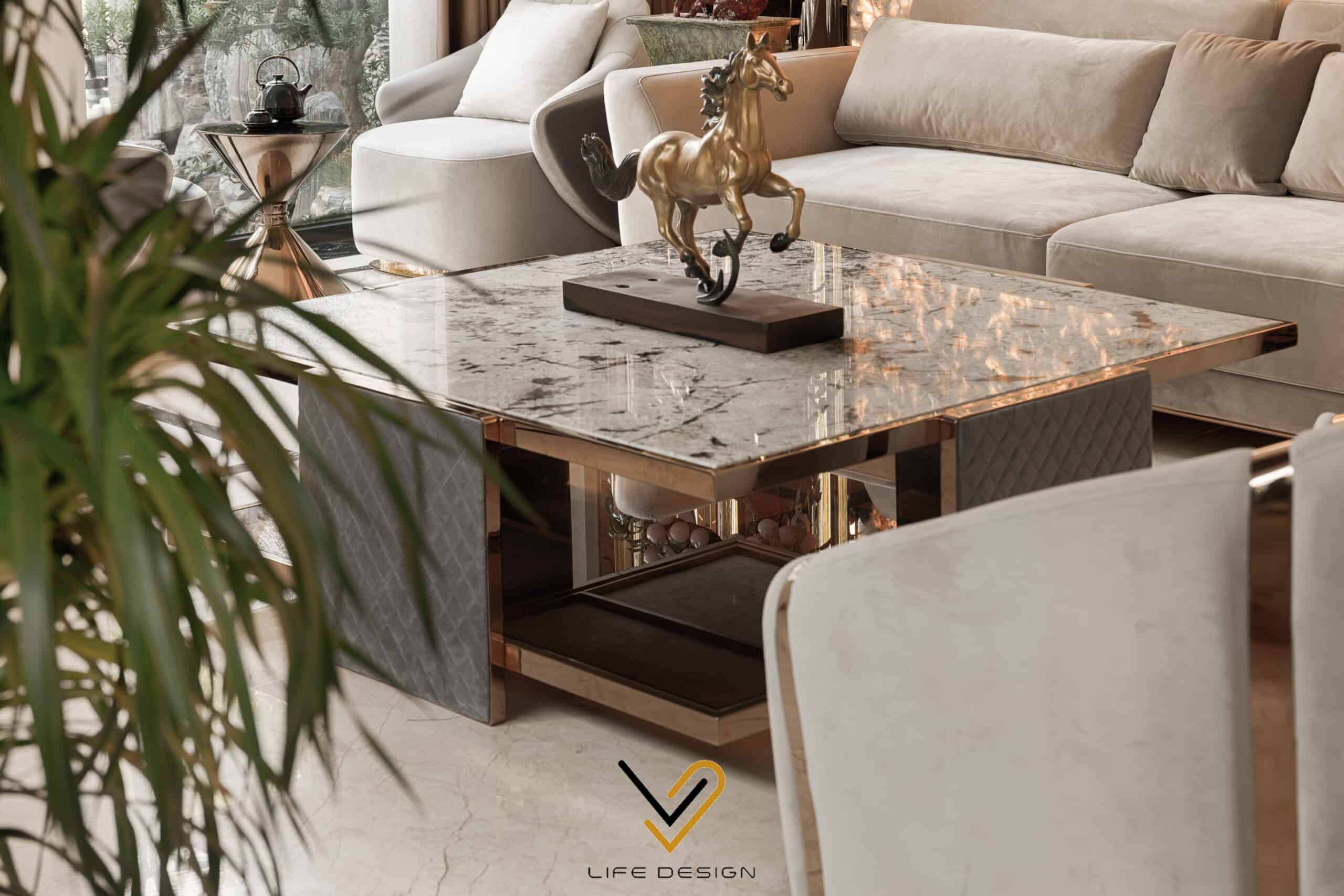 Nẹp sofa, khung bàn trà sáng bóng 