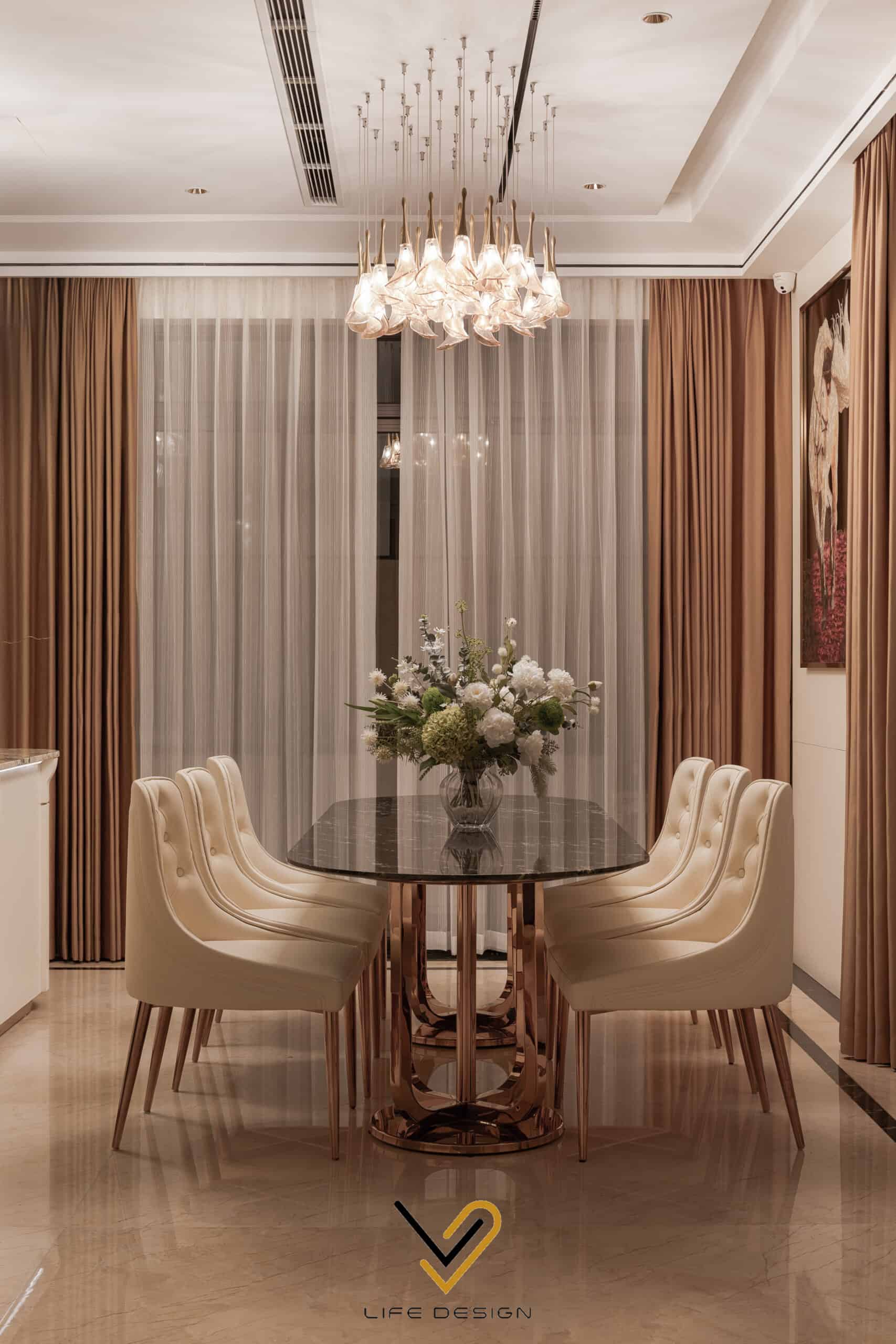 Ưu tiên ánh sáng trung tính tạo cảm giác ấm cúng và tăng kích thích cho những món ăn ngon hơn 