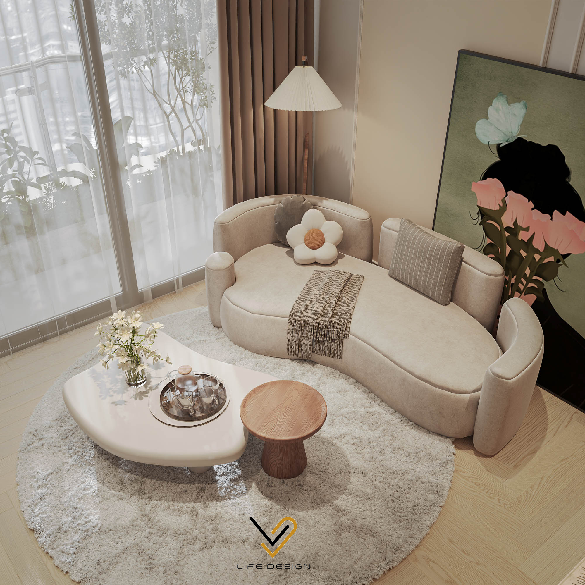 Phong cách nội thất Hàn Quốc 