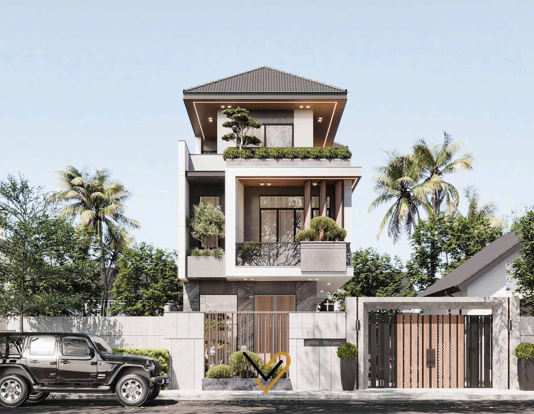 Nhà phố hiện đại 