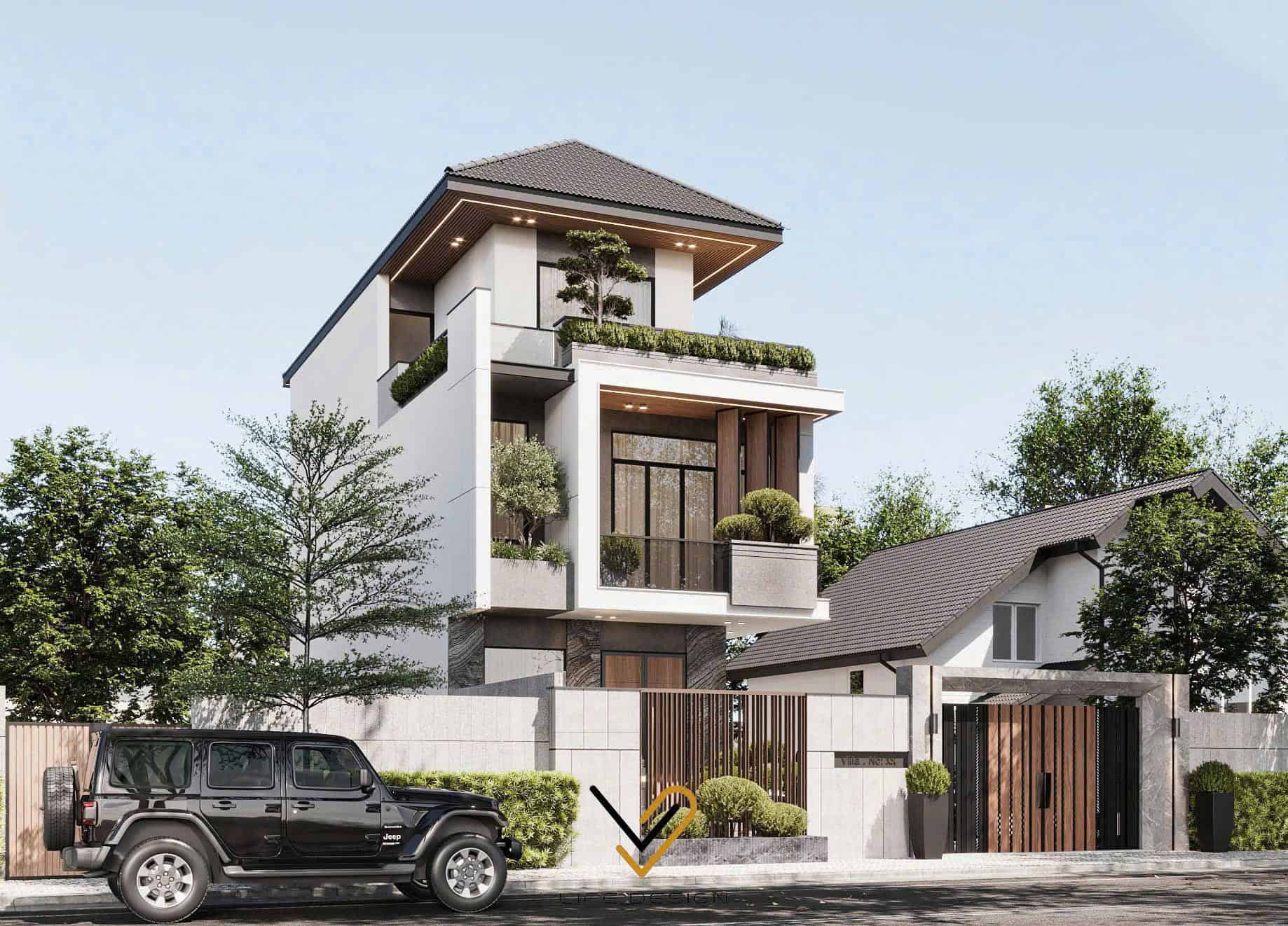 Thiết kế kiến trúc nhà phố 