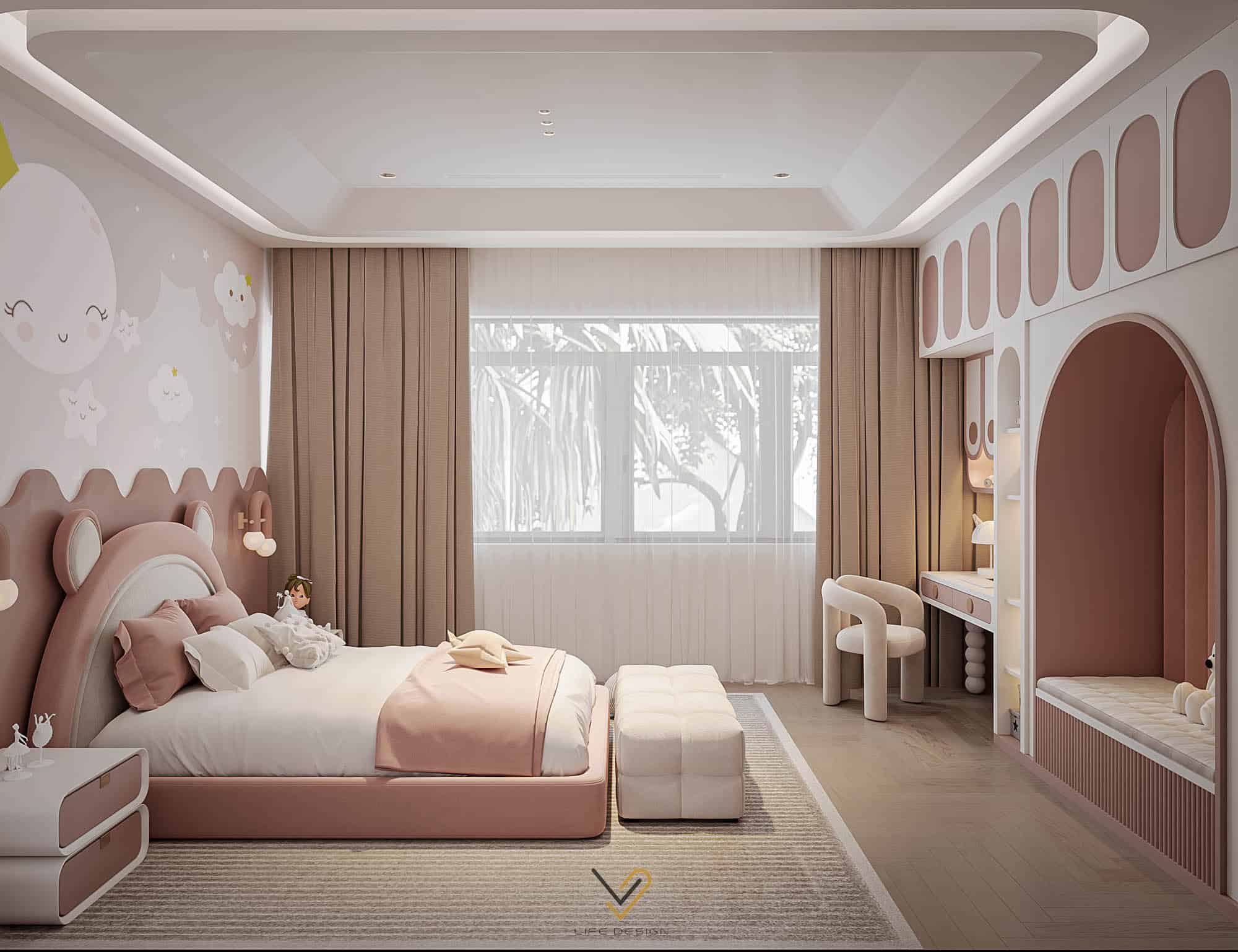 Không gian rộng rãi cho bé thoải mái vui đùa, nghỉ ngơi 