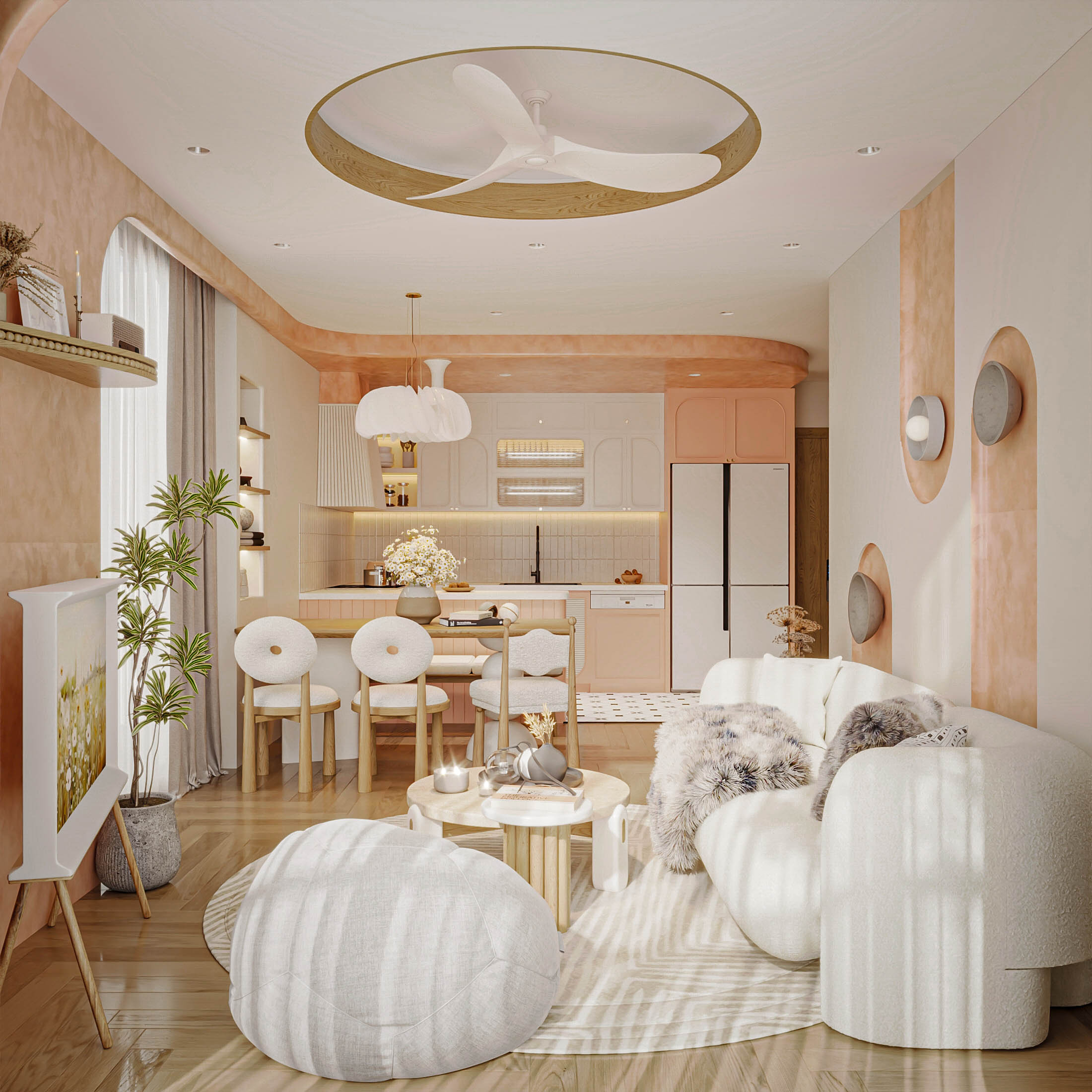 Phong cách Scandinavian giúp căn phòng bừng sáng, ấm áp hơn
