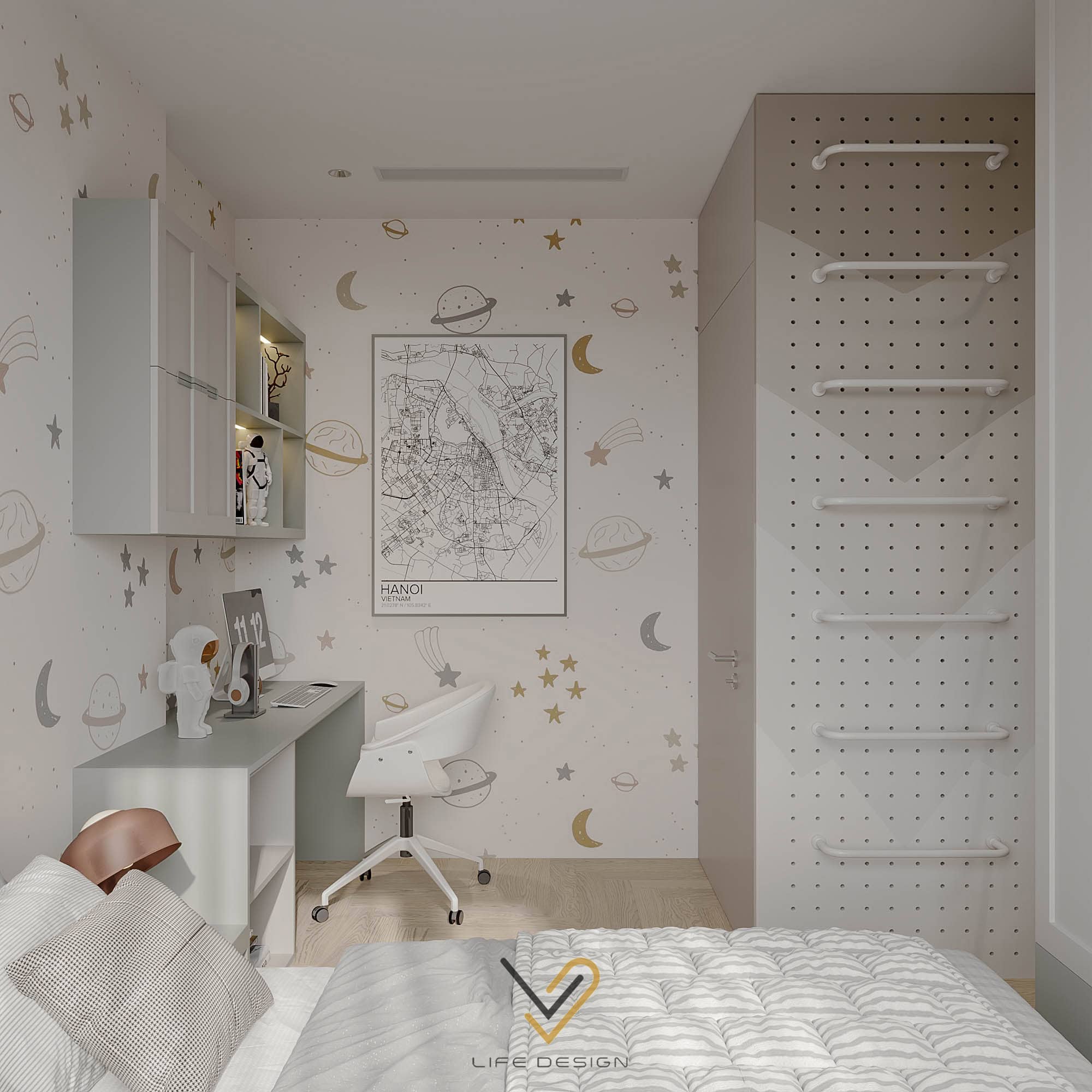 Ứng dụng góc giải trí cho bé trong phòng thật sáng tạo 