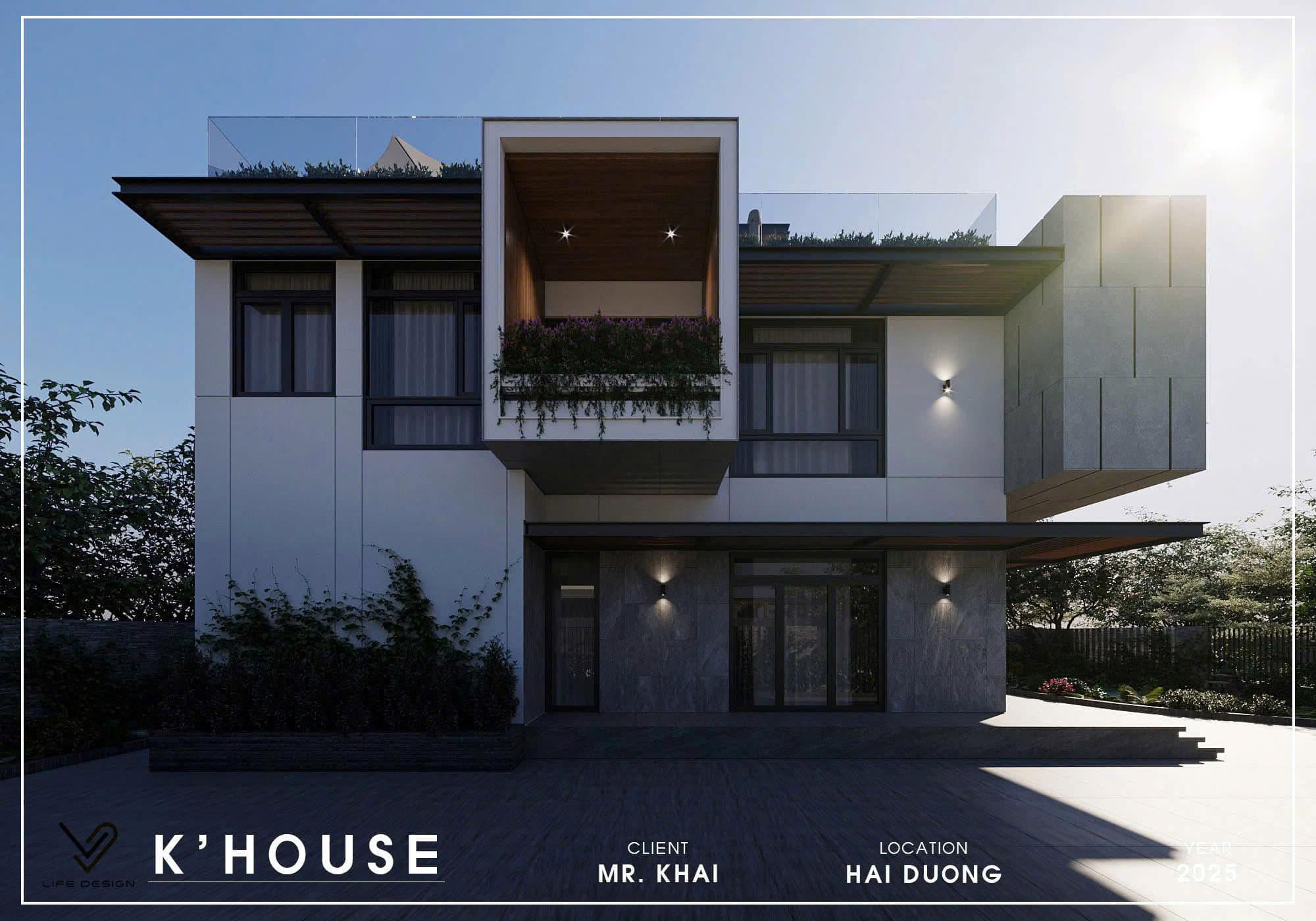 Thiết kế kiến trúc biệt thự nhà phố hiện đại 