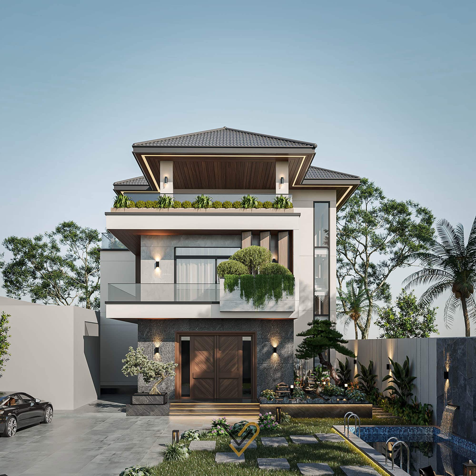 Biệt thự nhà phố hiện đại 