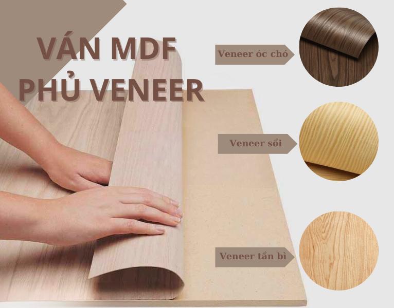 Gỗ công nghiệp phủ Veneer với đa dạng mẫu vân gỗ sống động 