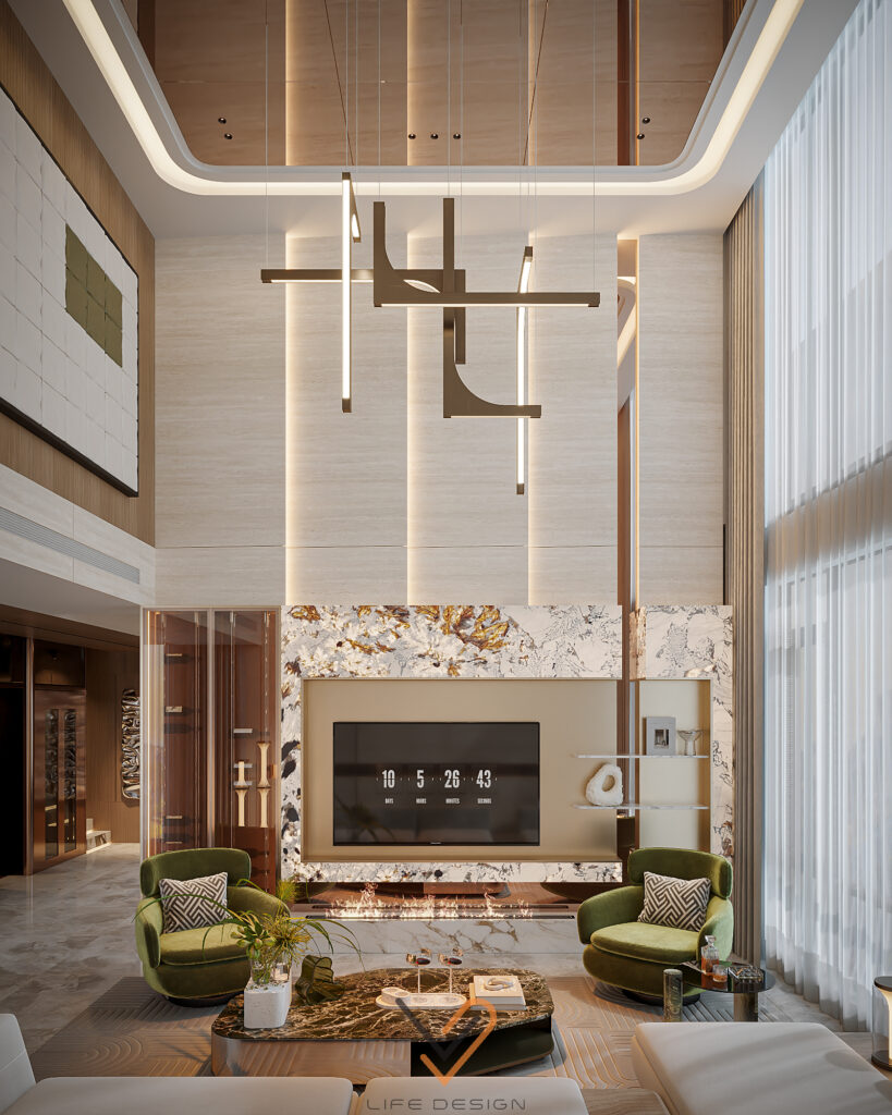 HẢI PHÒNG | MRS. VY | THIẾT KẾ NỘI THẤT BIỆT THỰ PHONG CÁCH HIỆN ĐẠI LUXURY | KHÁCH - BẾP, 3 NGỦ 1 Corona Camera002 0000