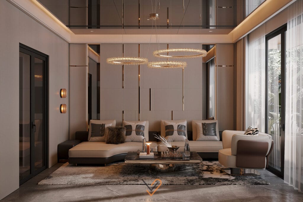 HÀ NỘI | MRS. HẰNG | THIẾT KẾ NỘI THẤT NHÀ PHỐ PHONG CÁCH HIỆN ĐẠI LUXURY | KHÁCH, BẾP, NGỦ MASTER 1 pk002 0038