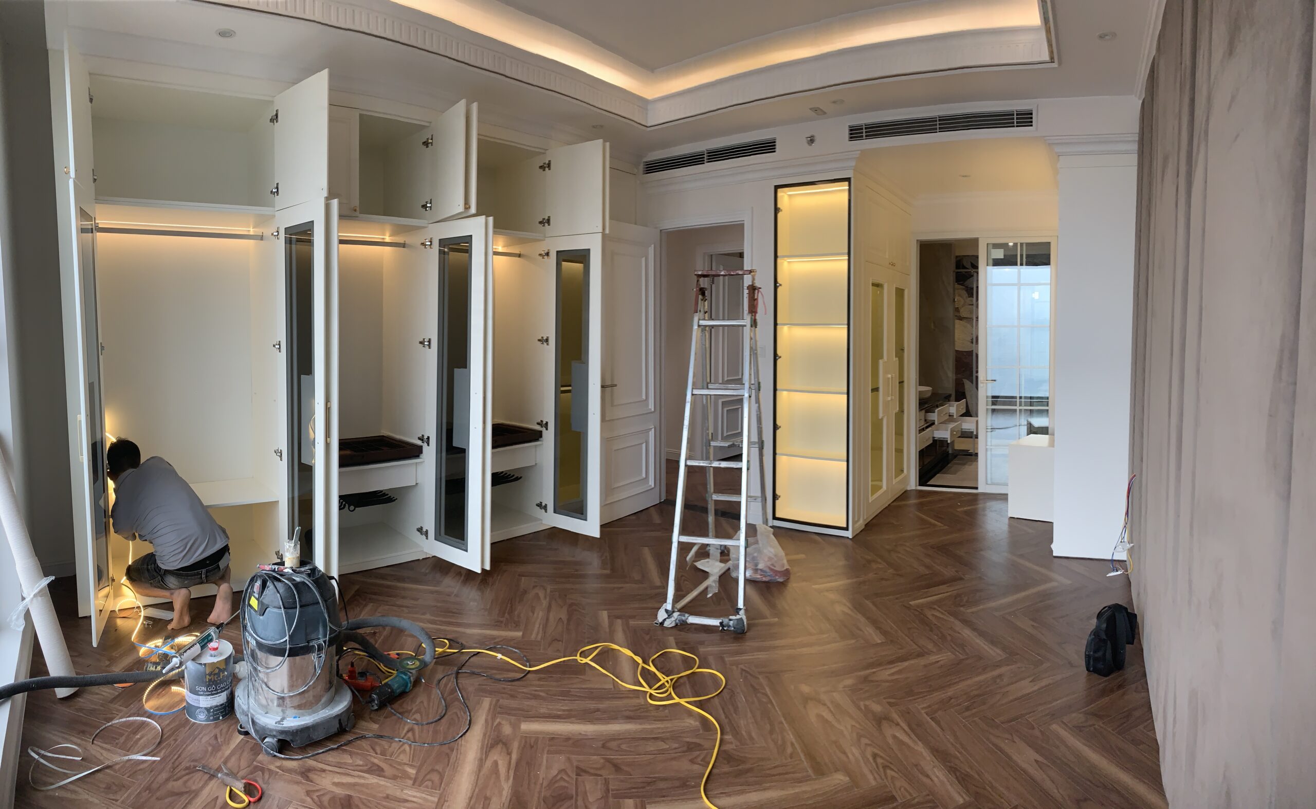 Thi công nội thất chung cư hoàn thiện khoảng từ 1-2 tháng, tùy theo diện tích, mức độ chi tiết của công trình mà sẽ chênh lệch số ngày 